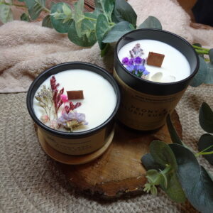 Peony and Blush Suede Candle